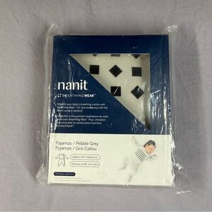 Nanit breathing wear pebble gray pajamas NEW